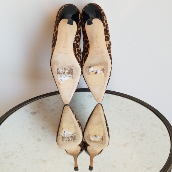 Manolo Blahnik Leopard Print 3" Pump size 7.5 - Picture 5 of 5